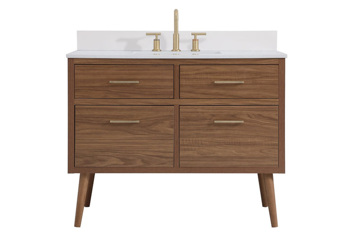 Elegant Lighting - VF41042WB-BS - Bathroom Vanity Set - Boise - Walnut Brown