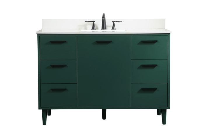Elegant Lighting - VF47048MGN-BS - Vanity Sink Set - Baldwin - Green
