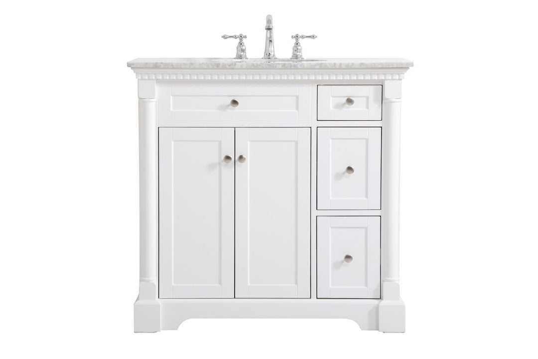 Elegant Lighting - VF53036WH - Bathroom Vanity Set - Clarence - White