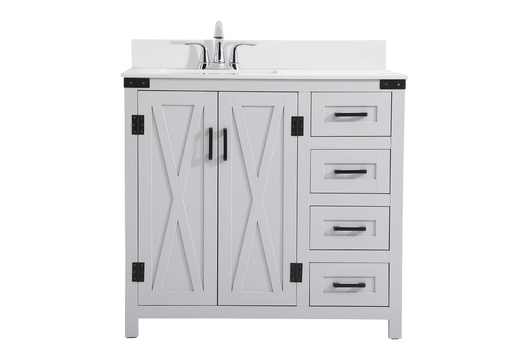 Grant Bathroom Vanity Set in Grey - available from The Lighting Shoppe, trusted by Canadian homeowners