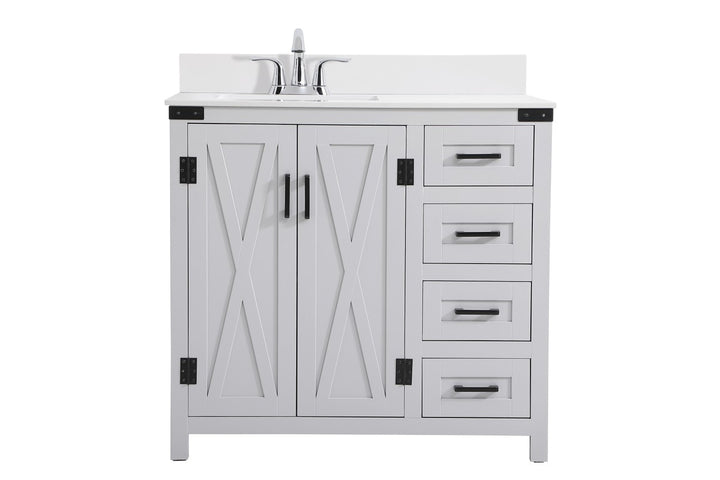 Grant Bathroom Vanity Set in Grey - available from The Lighting Shoppe, trusted by Canadian homeowners