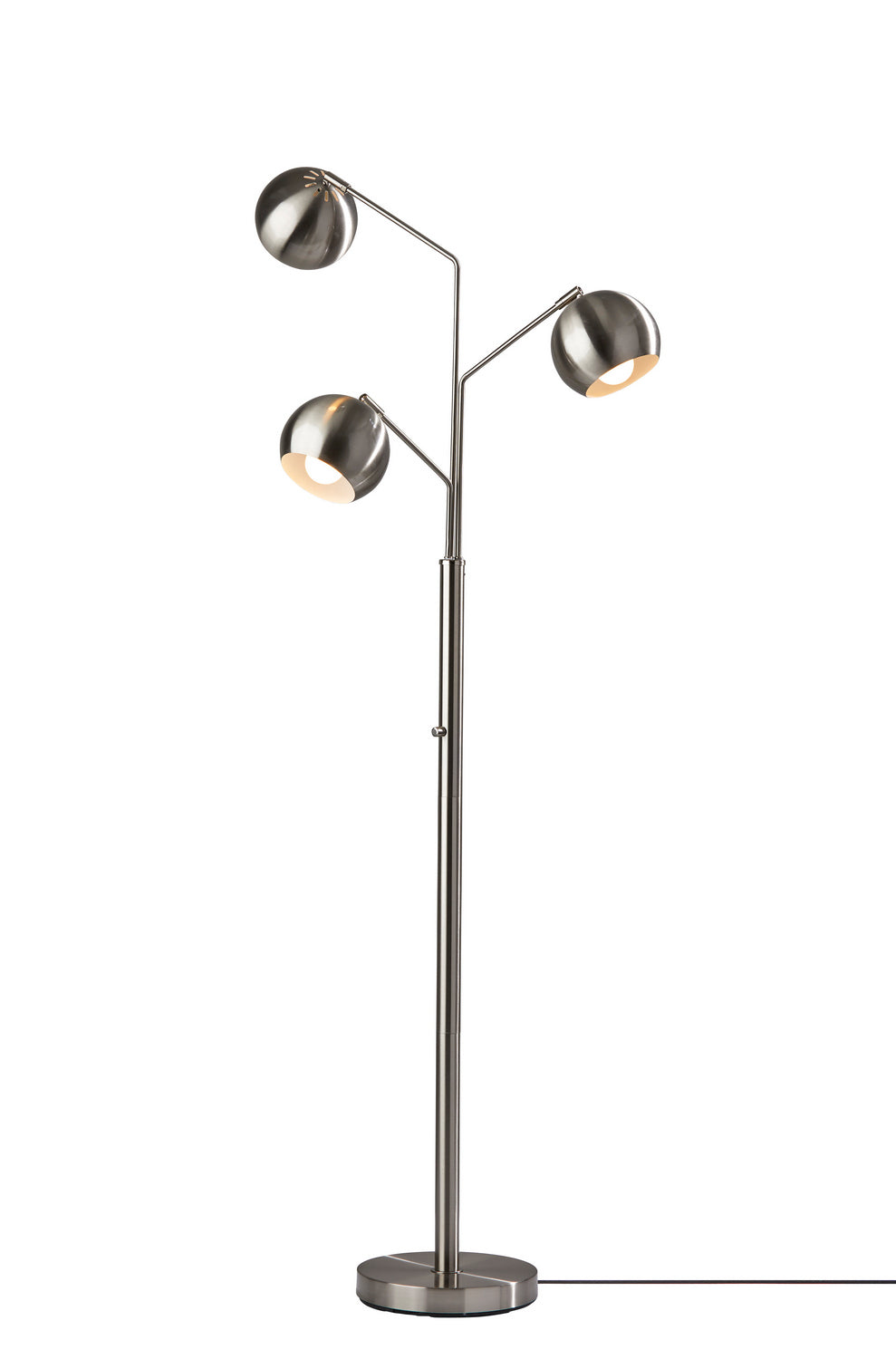 Adesso Home - 5139-22 - Three Light Tree Lamp - Emerson - Brushed Steel