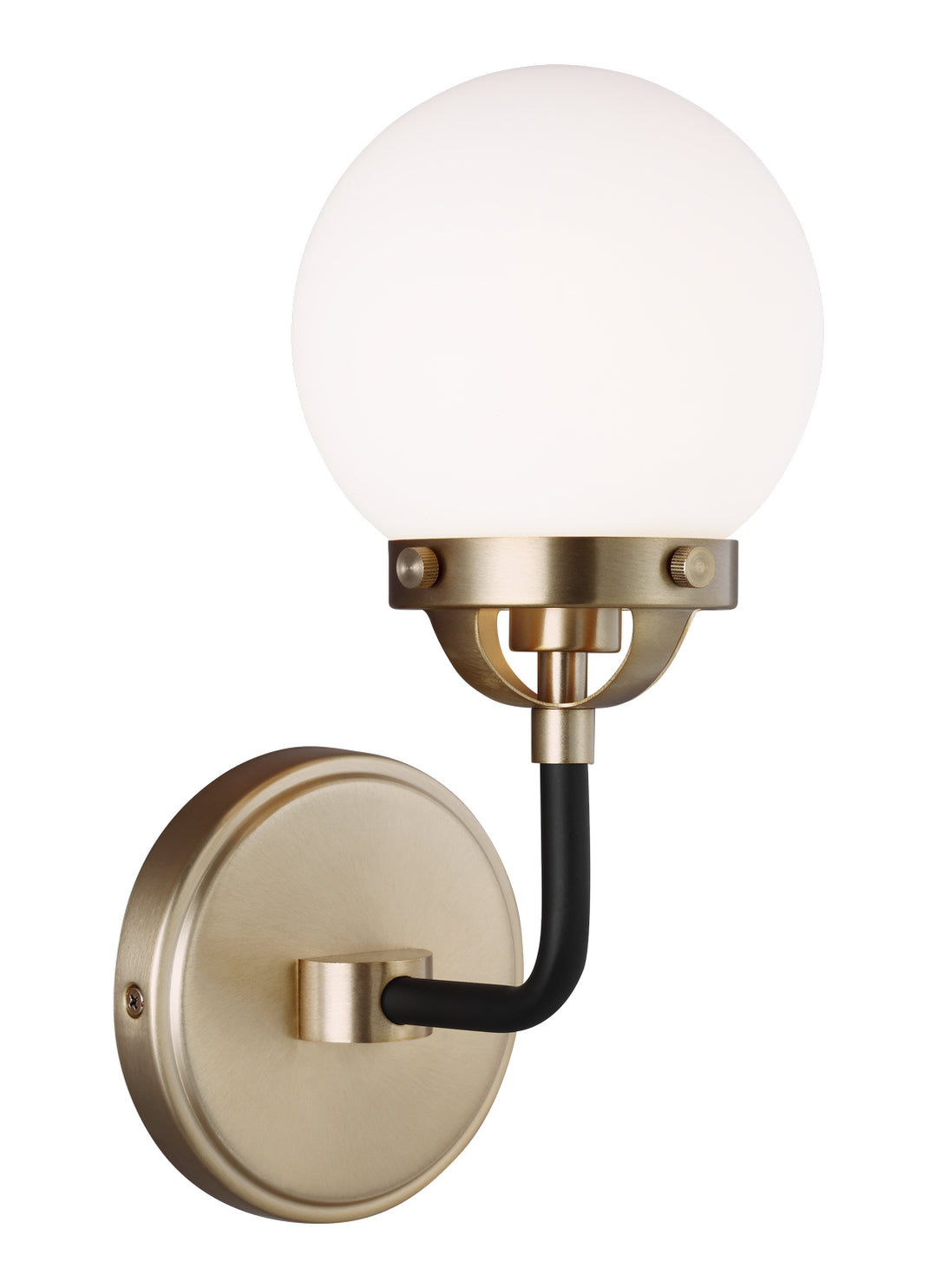 Cafe One Light Wall Sconce in Satin Brass - available from The Lighting Shoppe, trusted by Canadian homeowners