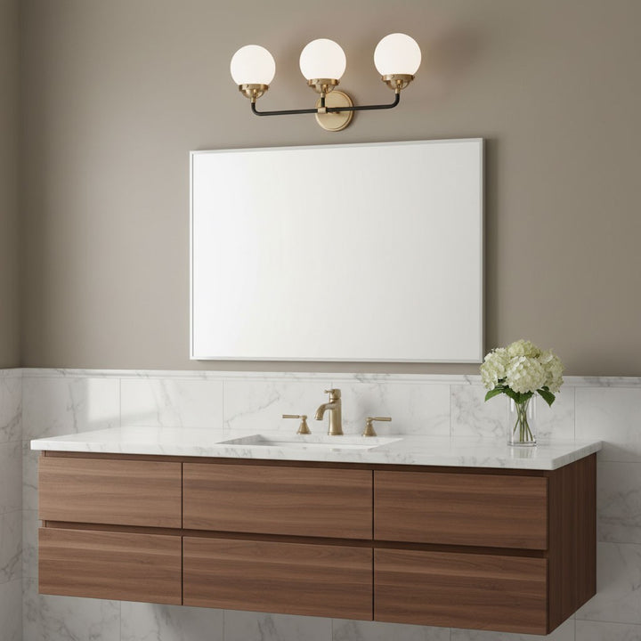 Visual Comfort Studio Canada - 4487903-848 - Three Light Wall / Bath - Cafe - Satin Brass