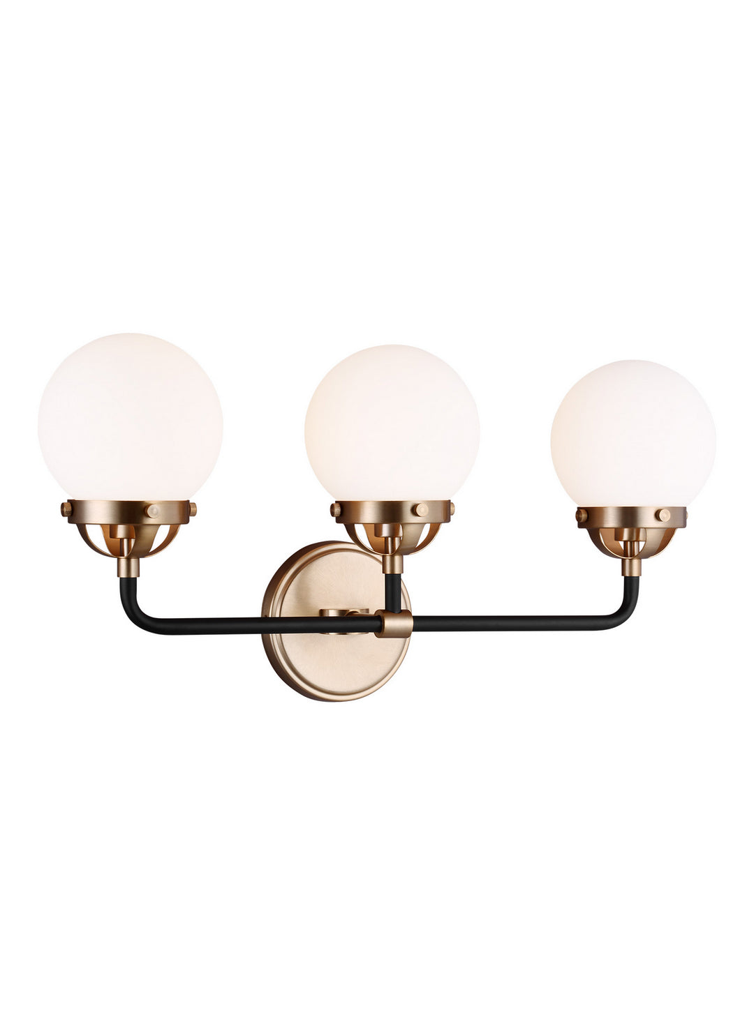 Visual Comfort Studio Canada - 4487903EN-848 - Three Light Wall / Bath - Cafe - Satin Brass