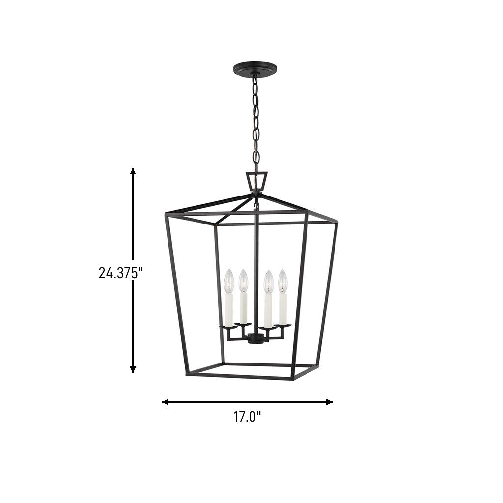 Visual Comfort Studio Canada - 5392604-112 - Four Light Lantern - Dianna - Midnight Black