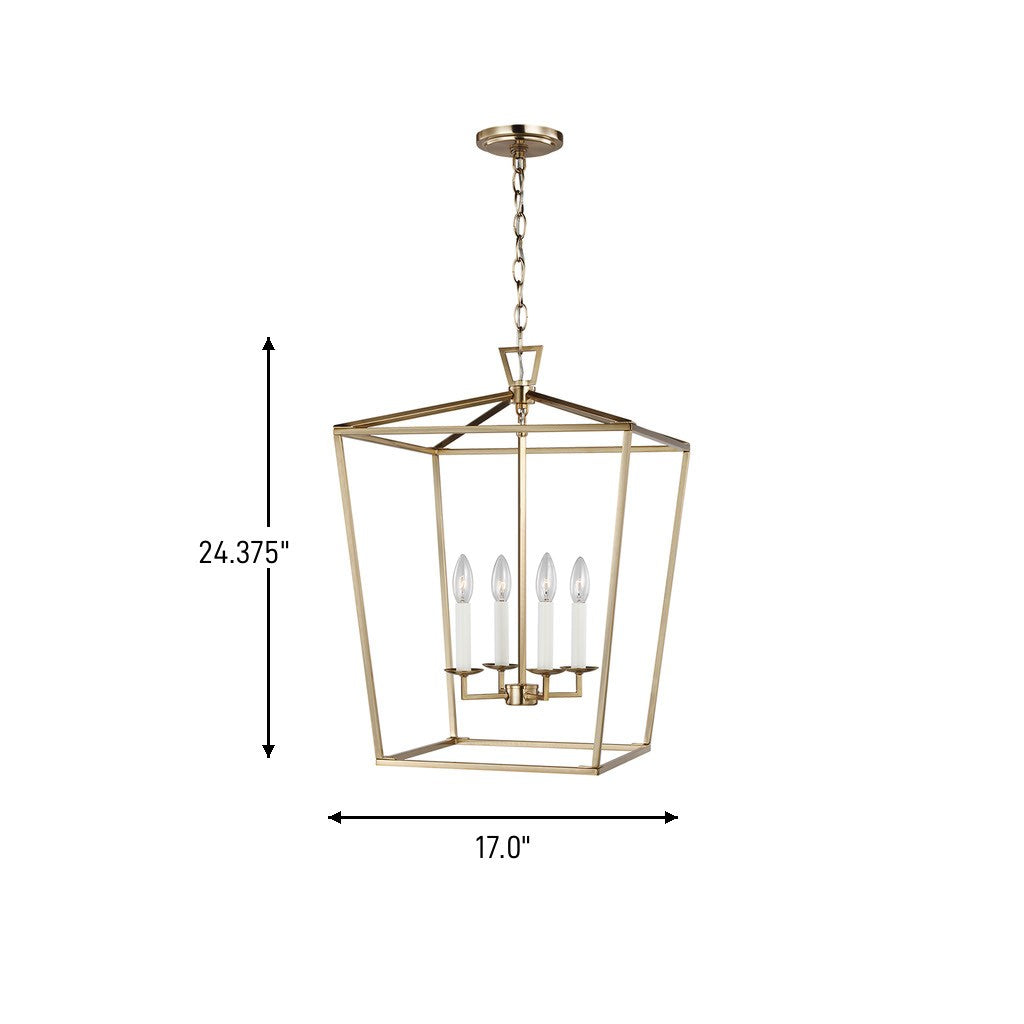 Visual Comfort Studio Canada - 5392604-848 - Four Light Lantern - Dianna - Satin Brass
