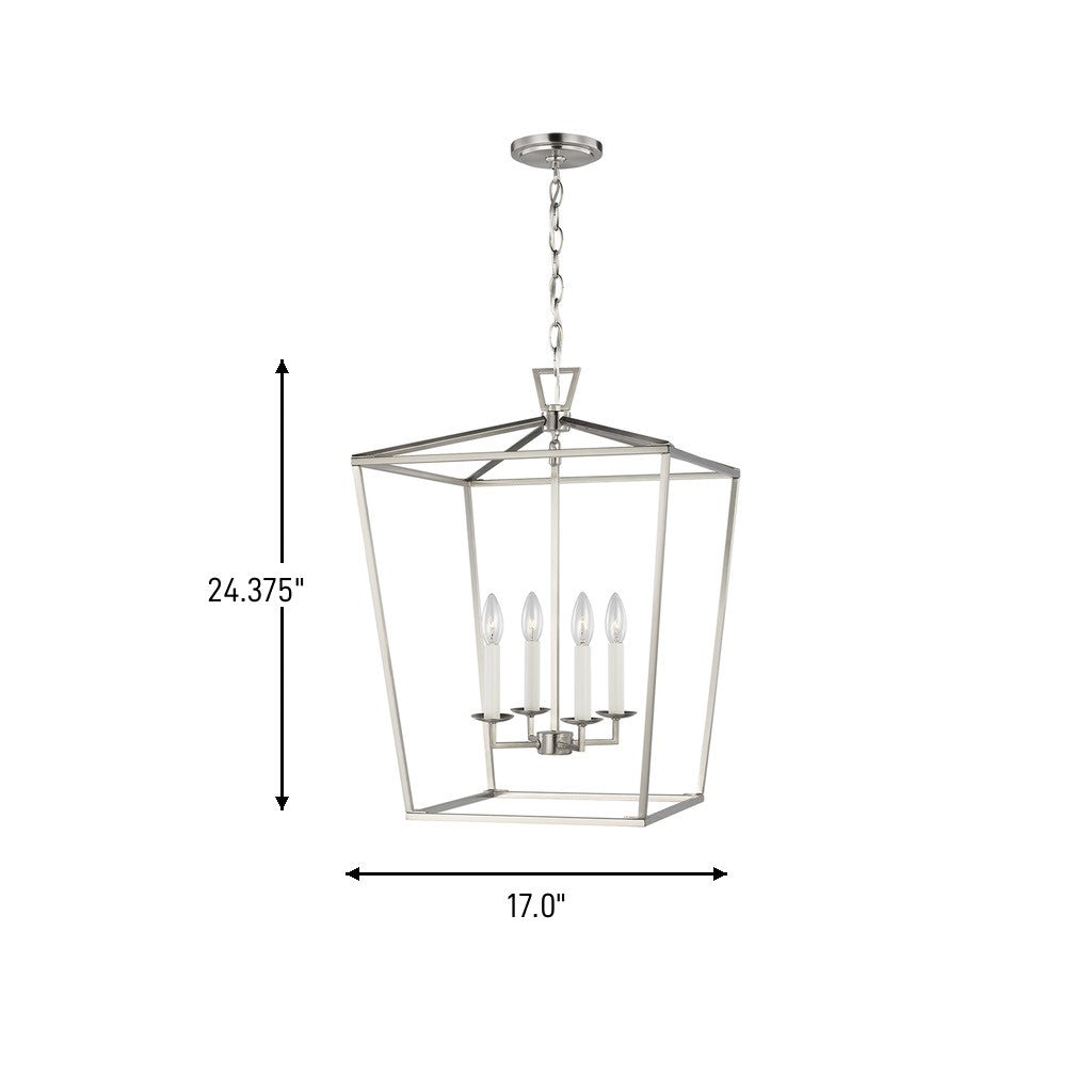Visual Comfort Studio Canada - 5392604-962 - Four Light Lantern - Dianna - Brushed Nickel