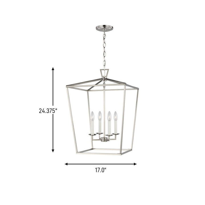 Visual Comfort Studio Canada - 5392604-962 - Four Light Lantern - Dianna - Brushed Nickel