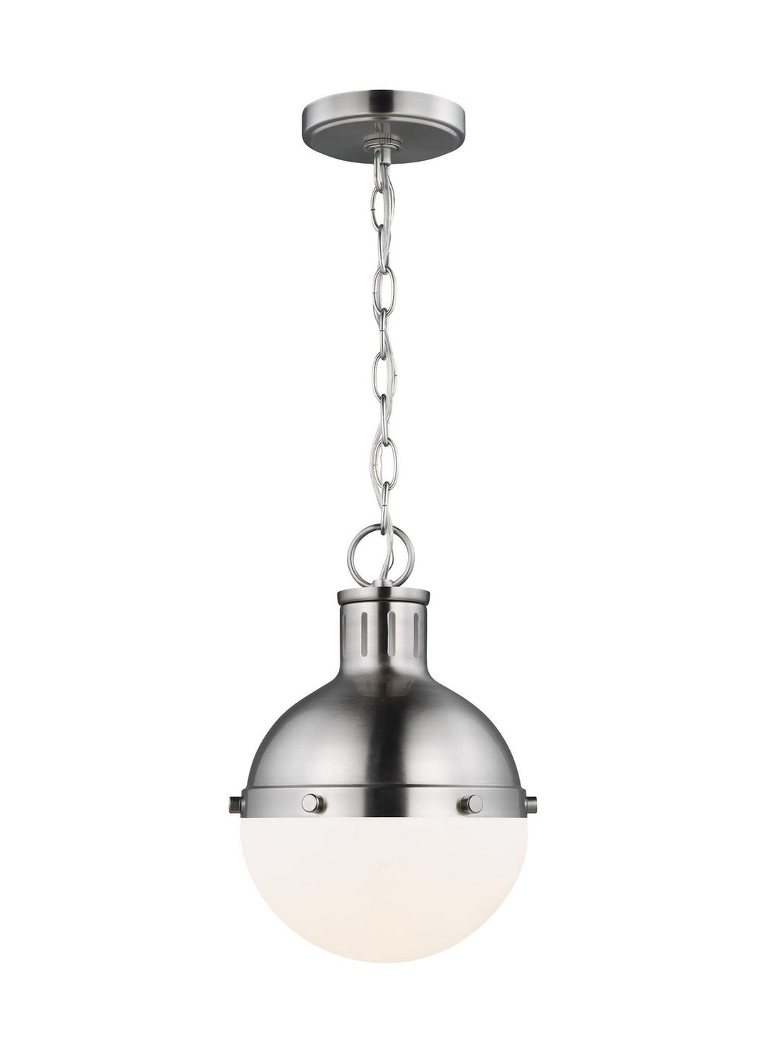 Hanks One Light Mini Pendant in Brushed Nickel - available from The Lighting Shoppe, trusted by Canadian homeowners