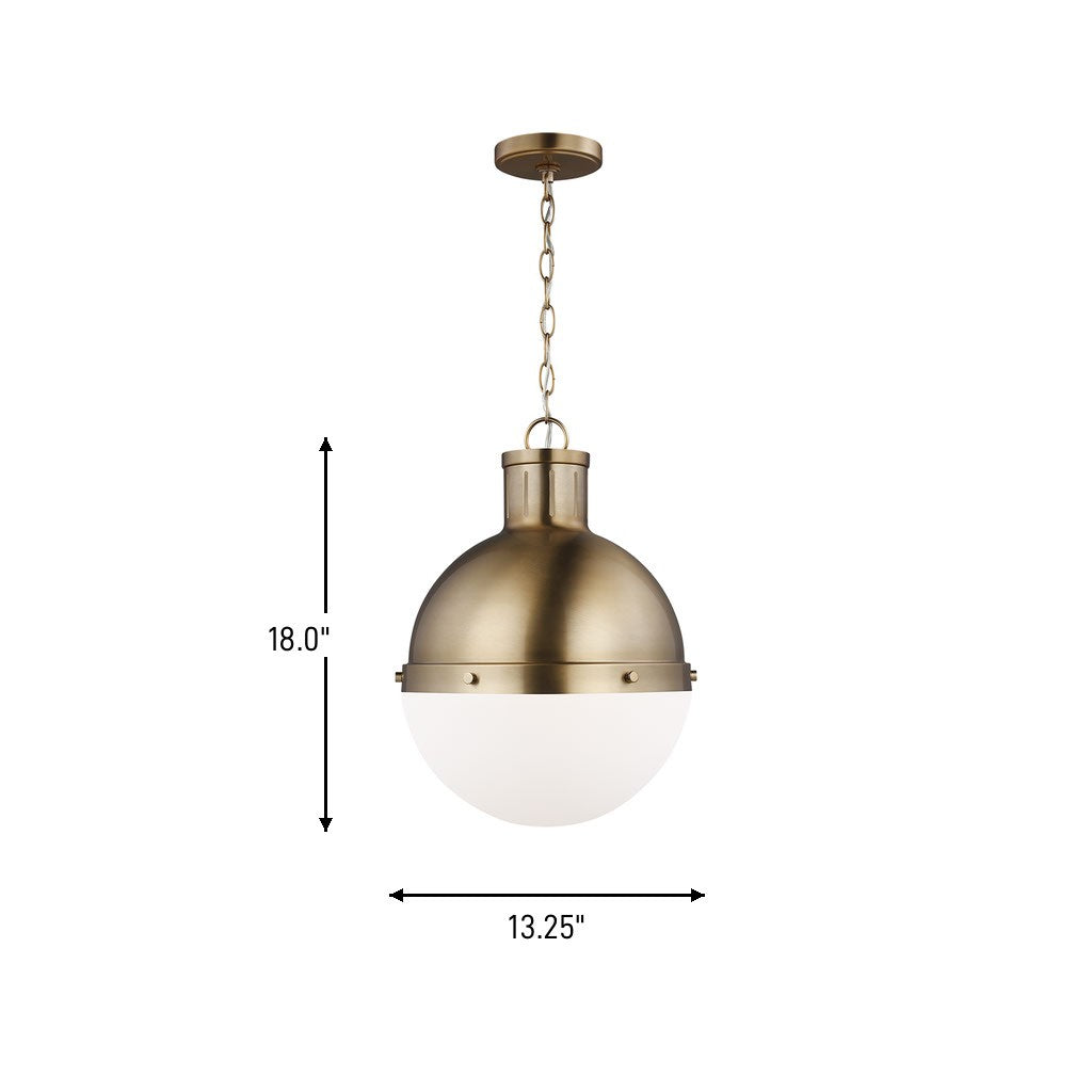 Visual Comfort Studio Canada - 6577101-848 - One Light Pendant - Hanks - Satin Brass