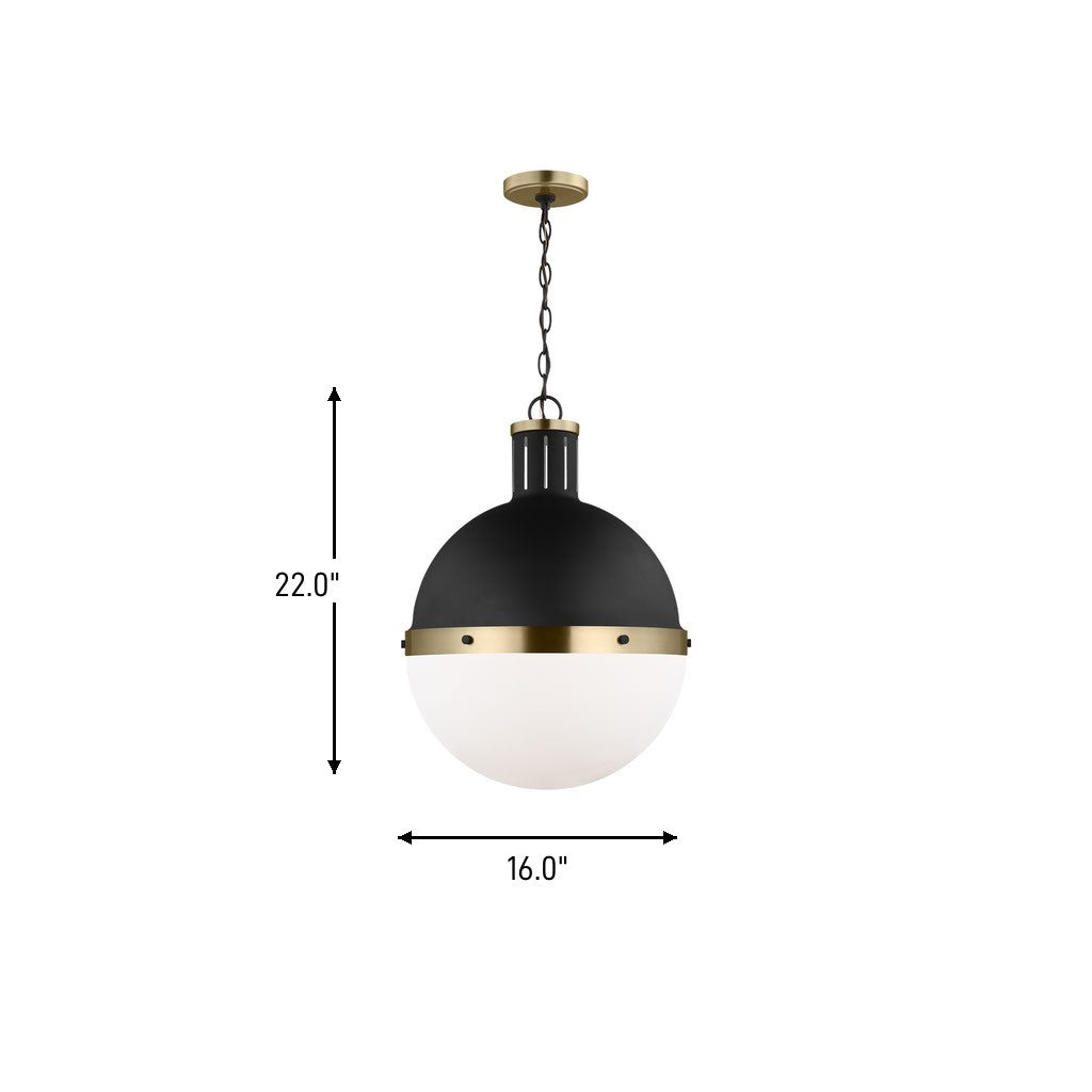 Visual Comfort Studio Canada - 6677101-112 - One Light Pendant - Hanks - Midnight Black