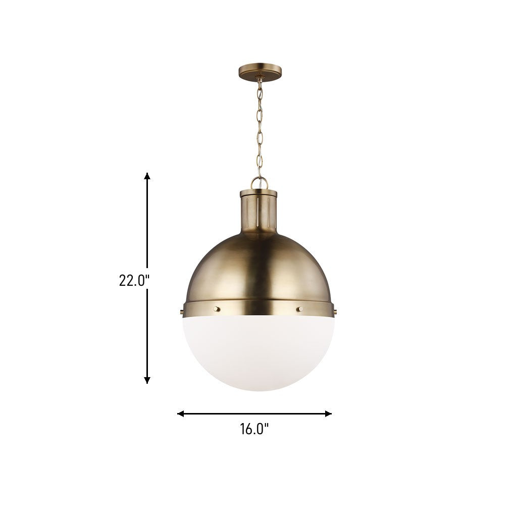 Visual Comfort Studio Canada - 6677101-848 - One Light Pendant - Hanks - Satin Brass