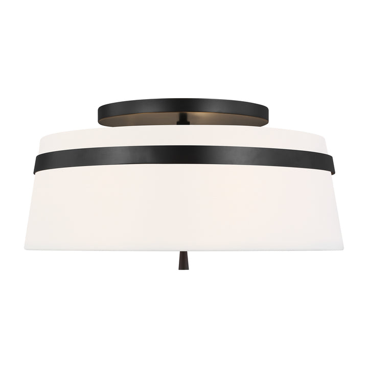 Cordtlandt Three Light Semi-Flush Mount in Aged Iron - available from The Lighting Shoppe, trusted by Canadian homeowners