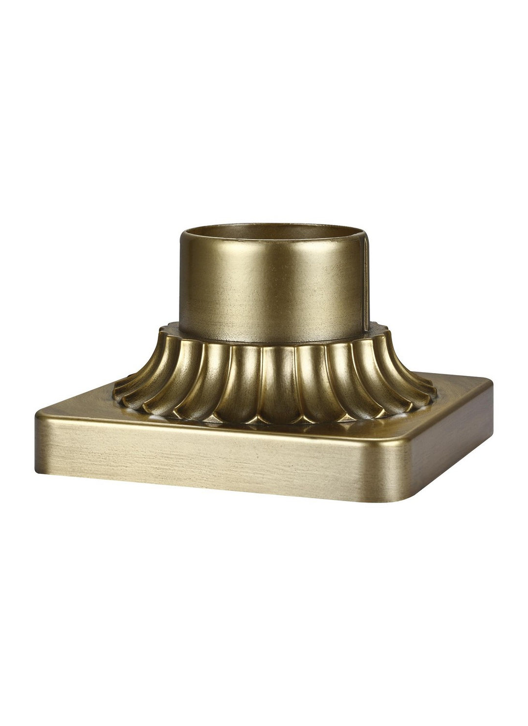 Generation Lighting Canada - PIERMOUNT-PDB - Pier Mount Base - Outdoor Pier Mounts - Painted Distressed Brass
