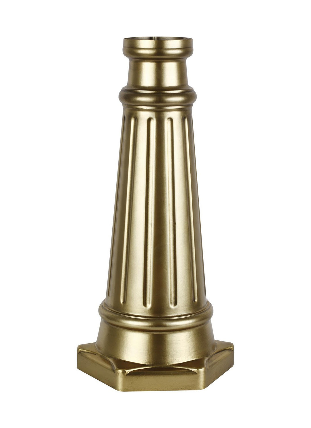 Generation Lighting Canada - POSTBASE-PDB - Post Base - Outdoor Post Base - Painted Distressed Brass