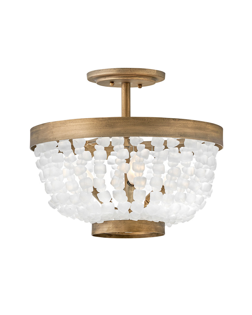 Dune LED Semi-Flush Mount in Burnished Gold - available from The Lighting Shoppe, trusted by Canadian homeowners