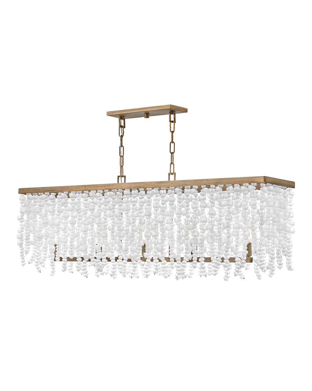 Dune LED Linear Chandelier in Burnished Gold - available from The Lighting Shoppe, trusted by Canadian homeowners