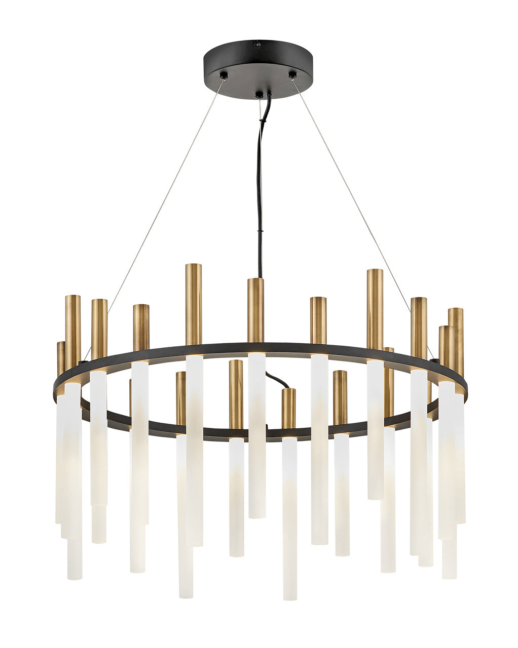 Echo LED Chandelier in Black - available from The Lighting Shoppe, trusted by Canadian homeowners