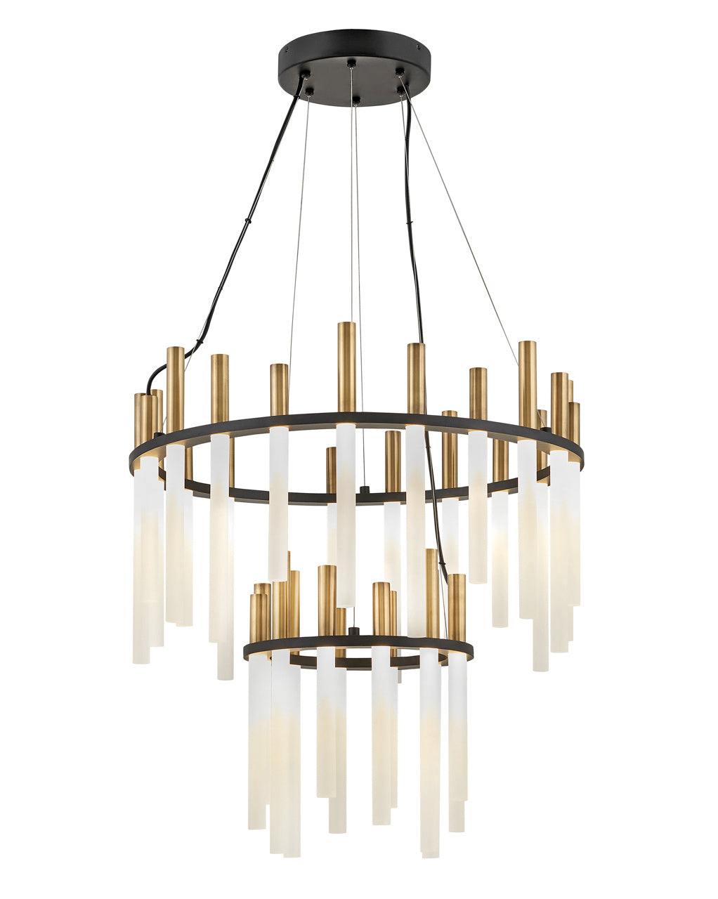 Echo LED Chandelier in Black - available from The Lighting Shoppe, trusted by Canadian homeowners