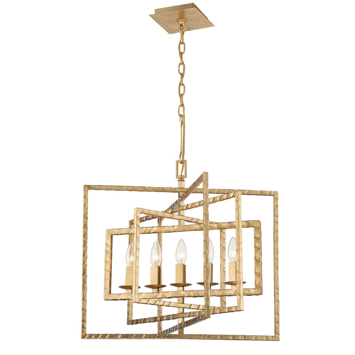 Capri Five Light Chandelier in Antique Gold - available from The Lighting Shoppe, trusted by Canadian homeowners