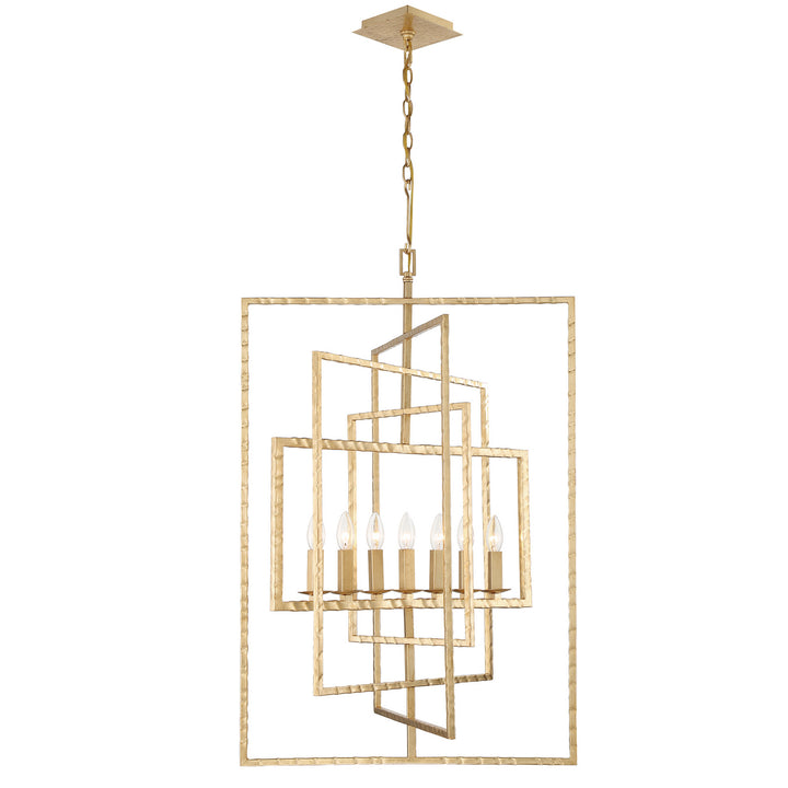 Capri Seven Light Chandelier in Antique Gold - available from The Lighting Shoppe, trusted by Canadian homeowners