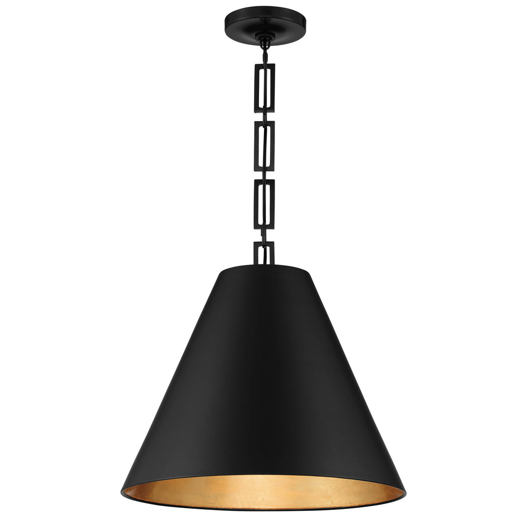 Alston Three Light Chandelier in Matte Black + Antique Gold - available from The Lighting Shoppe, trusted by Canadian homeowners