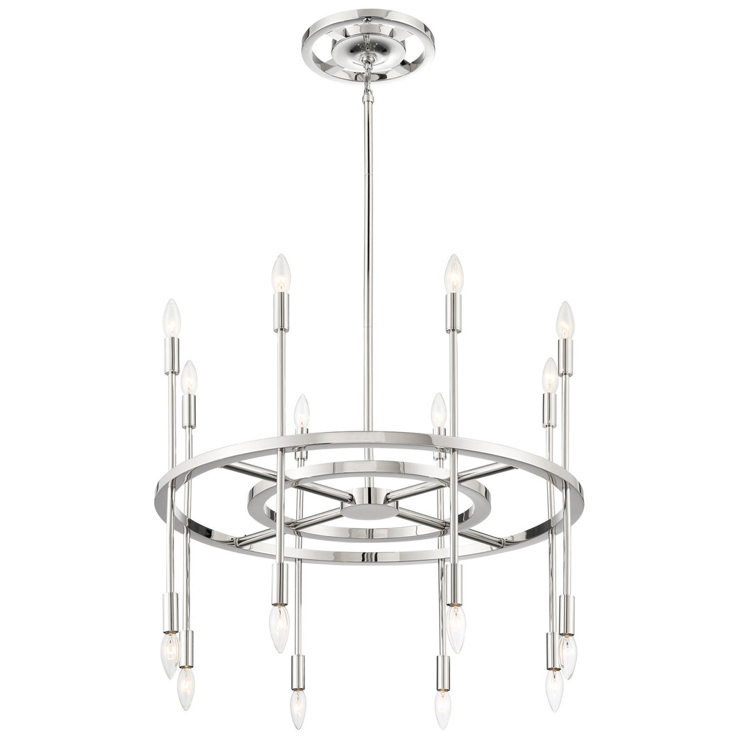 Aries 16 Light Chandelier in Polished Nickel - available from The Lighting Shoppe, trusted by Canadian homeowners