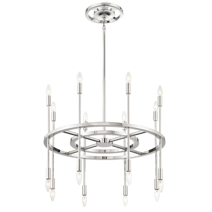 Aries 16 Light Chandelier in Polished Nickel - available from The Lighting Shoppe, trusted by Canadian homeowners
