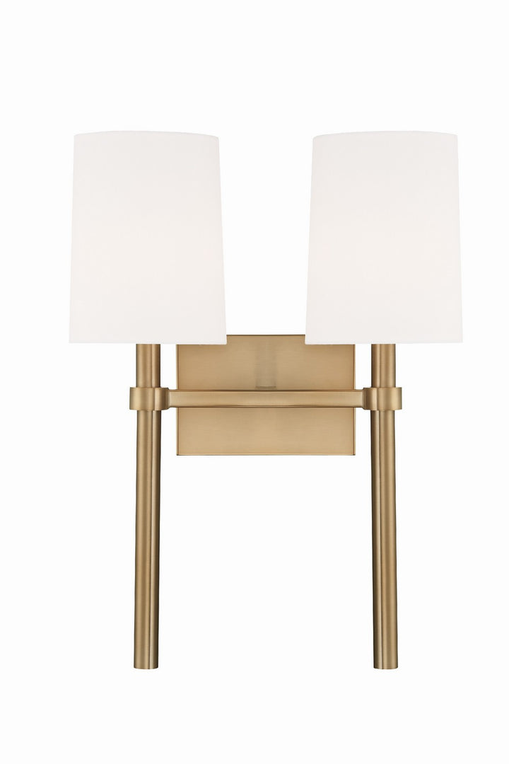 Bromley Two Light Wall Sconce in Vibrant Gold - available from The Lighting Shoppe, trusted by Canadian homeowners