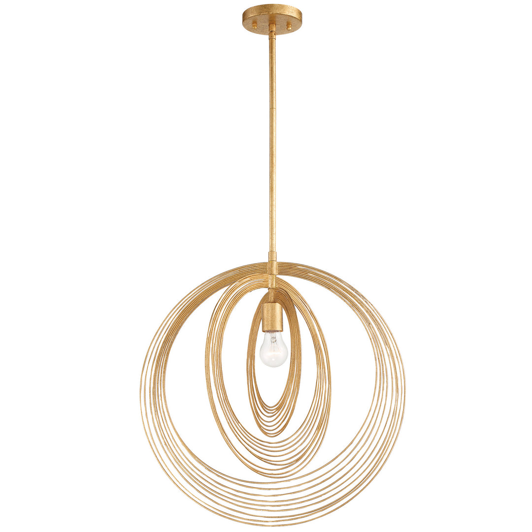 Doral One Light Pendant in Renaissance Gold - available from The Lighting Shoppe, trusted by Canadian homeowners