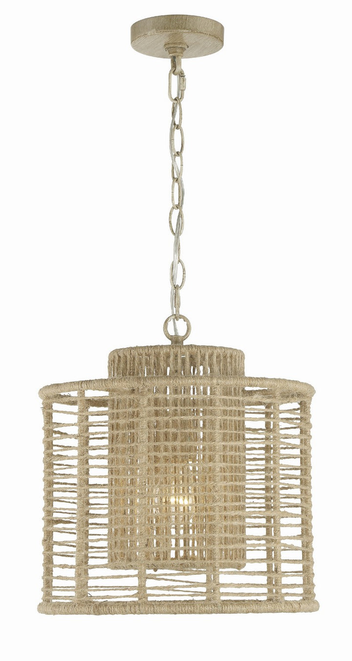 Jayna One Light Pendant in Burnished Silver - available from The Lighting Shoppe, trusted by Canadian homeowners