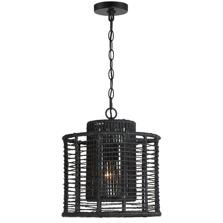 Jayna One Light Pendant in Matte Black - available from The Lighting Shoppe, trusted by Canadian homeowners