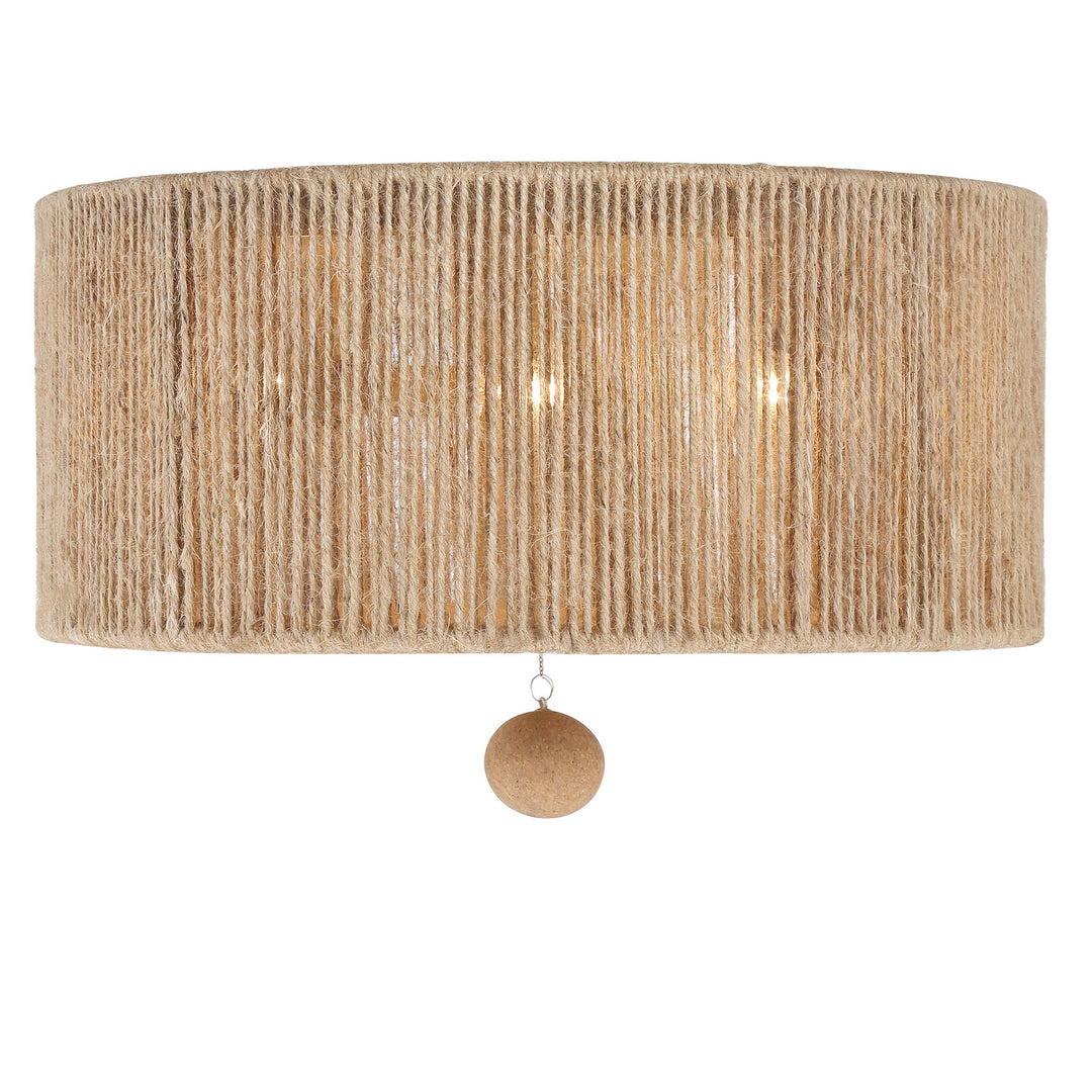 Jessa Three Light Flush Mount in Burnished Silver - available from The Lighting Shoppe, trusted by Canadian homeowners