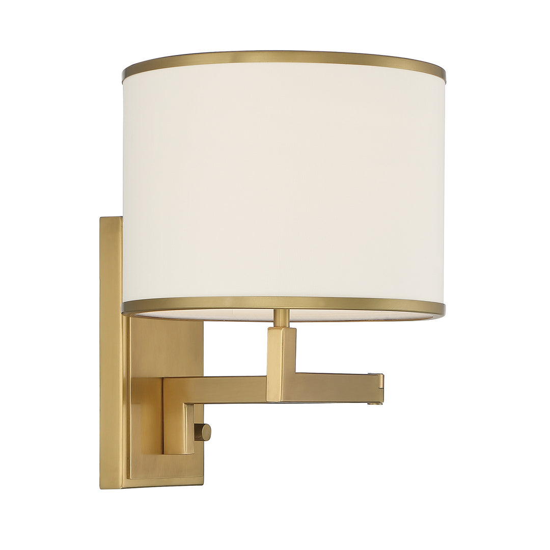 Madison One Light Wall Sconce in Aged Brass - available from The Lighting Shoppe, trusted by Canadian homeowners