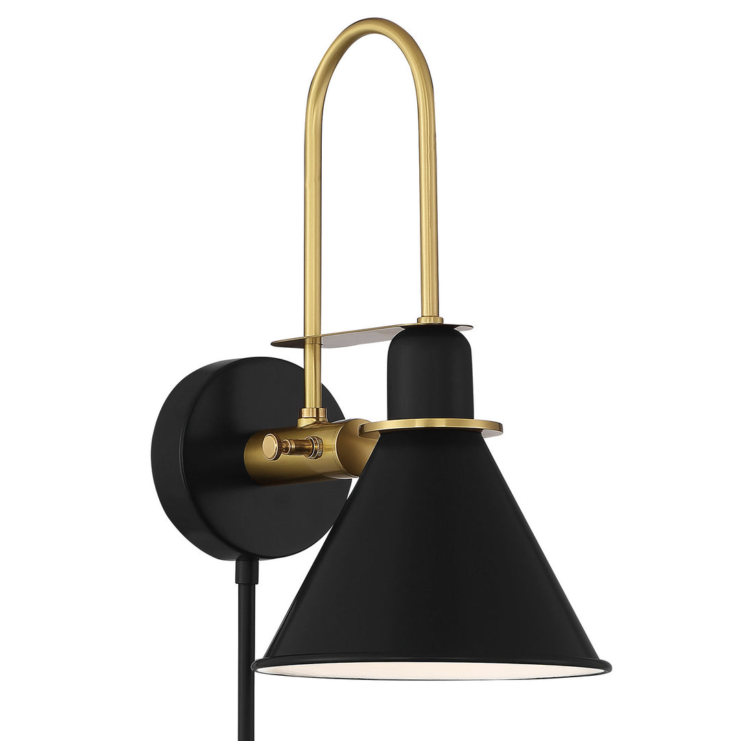 Medford One Light Wall Sconce in Matte Black - available from The Lighting Shoppe, trusted by Canadian homeowners
