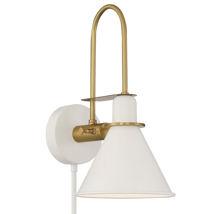 Medford One Light Wall Sconce in White - available from The Lighting Shoppe, trusted by Canadian homeowners