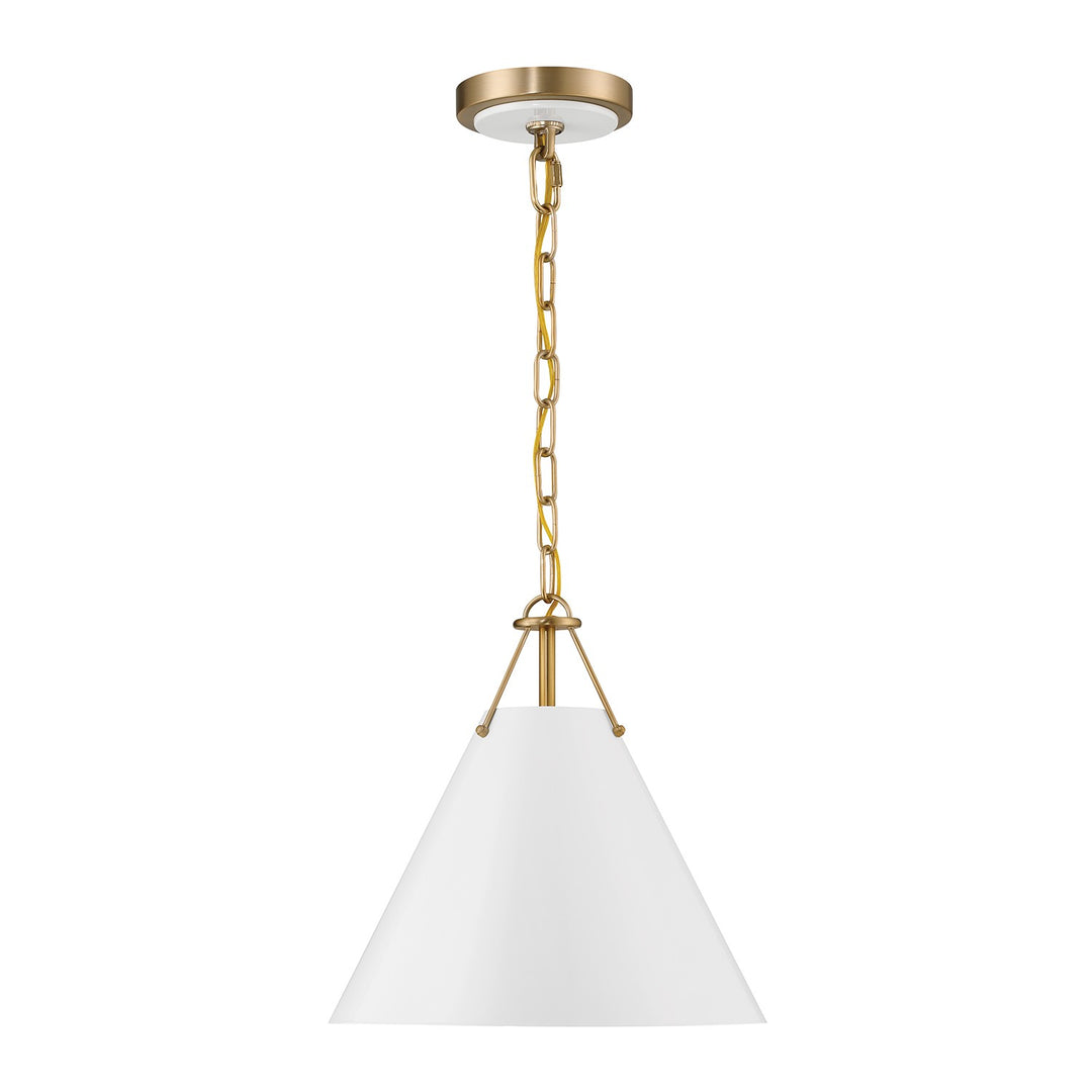 Crystorama - XAV-B8301-VG - One Light Pendant - Xavier - Vibrant Gold