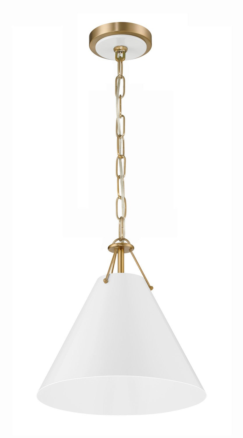 Xavier One Light Pendant in Vibrant Gold - available from The Lighting Shoppe, trusted by Canadian homeowners