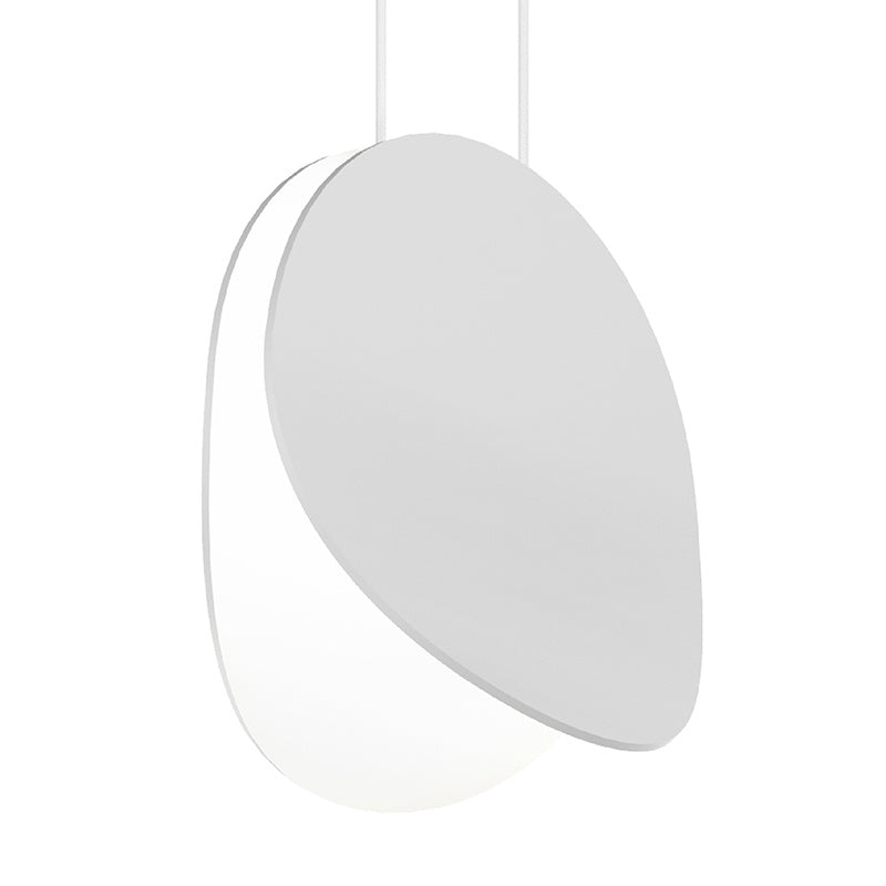 Malibu Discs LED Pendant in Satin White - available from The Lighting Shoppe, trusted by Canadian homeowners