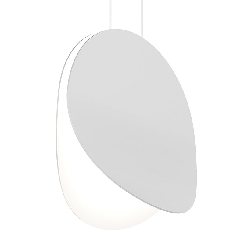 Malibu Discs LED Pendant in Satin White - available from The Lighting Shoppe, trusted by Canadian homeowners