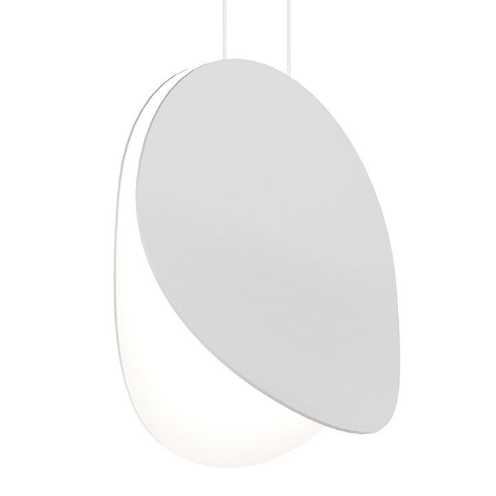 Malibu Discs LED Pendant in Satin White - available from The Lighting Shoppe, trusted by Canadian homeowners