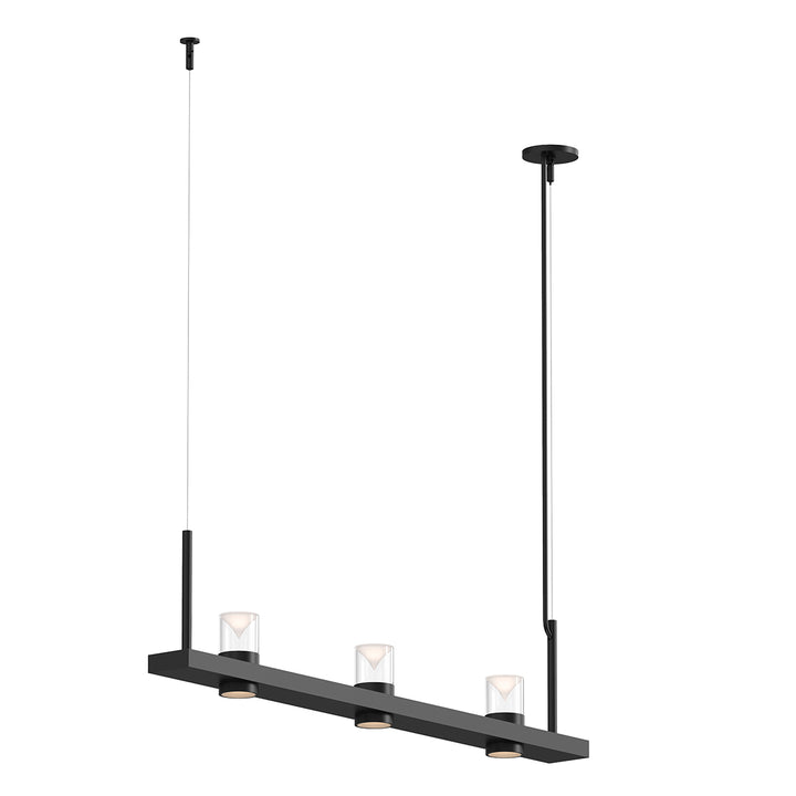 Intervals LED Pendant in Satin Black - available from The Lighting Shoppe, trusted by Canadian homeowners