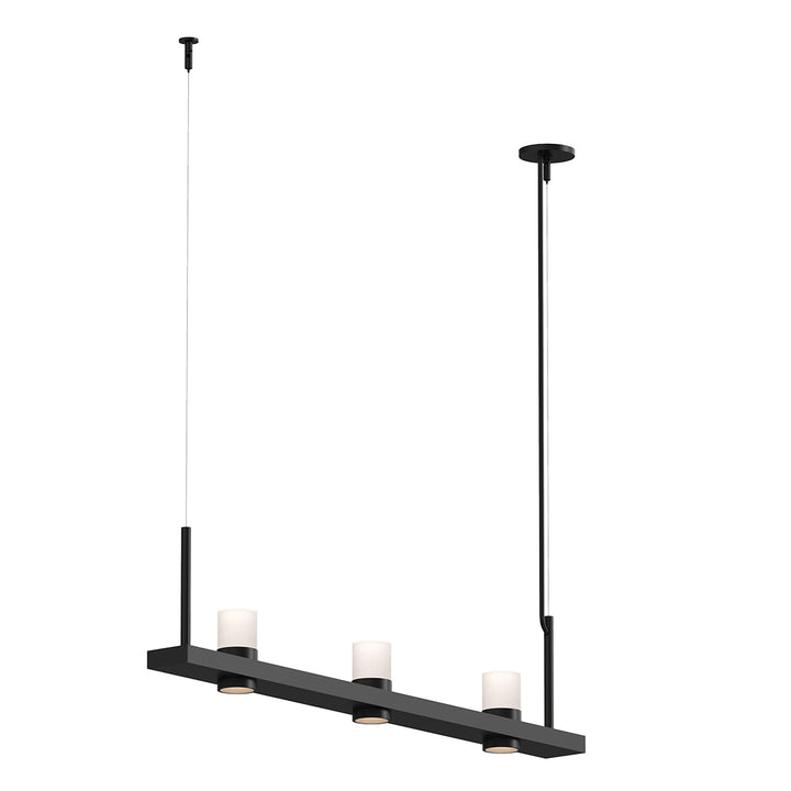 Intervals LED Pendant in Satin Black - available from The Lighting Shoppe, trusted by Canadian homeowners