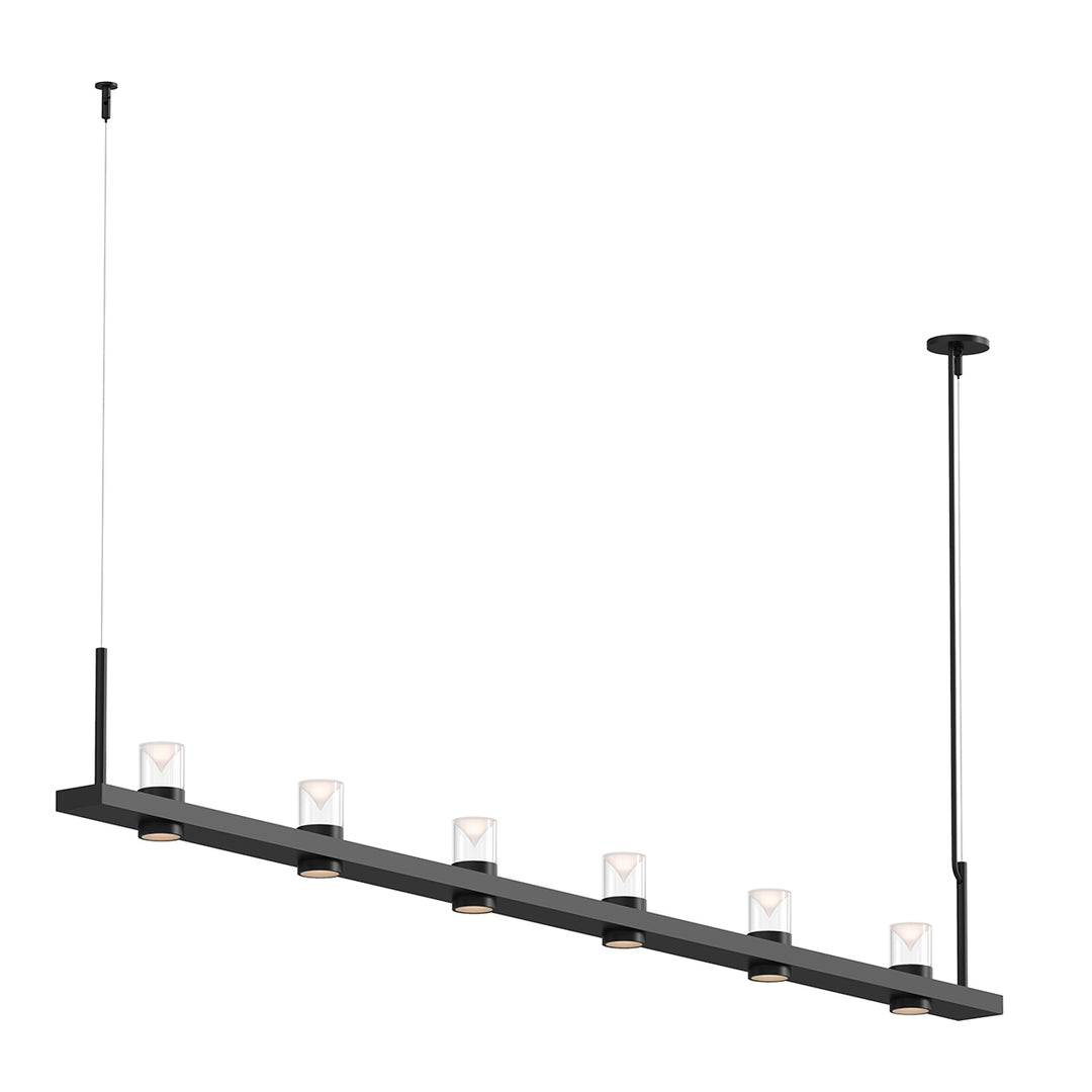 Intervals LED Pendant in Satin Black - available from The Lighting Shoppe, trusted by Canadian homeowners