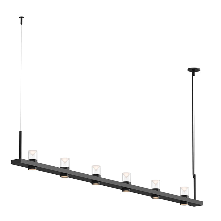 Intervals LED Pendant in Satin Black - available from The Lighting Shoppe, trusted by Canadian homeowners