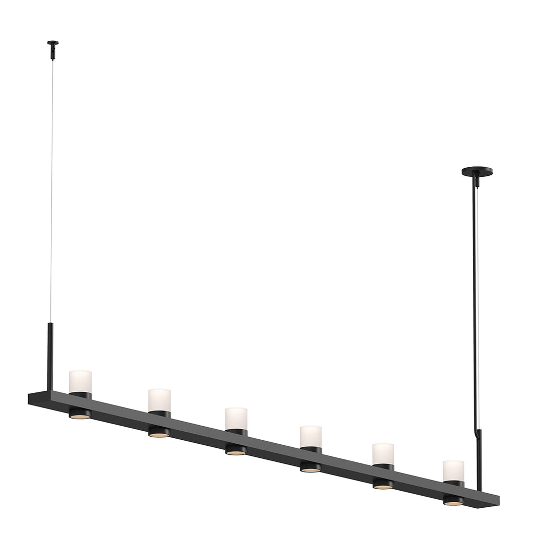 Intervals LED Pendant in Satin Black - available from The Lighting Shoppe, trusted by Canadian homeowners