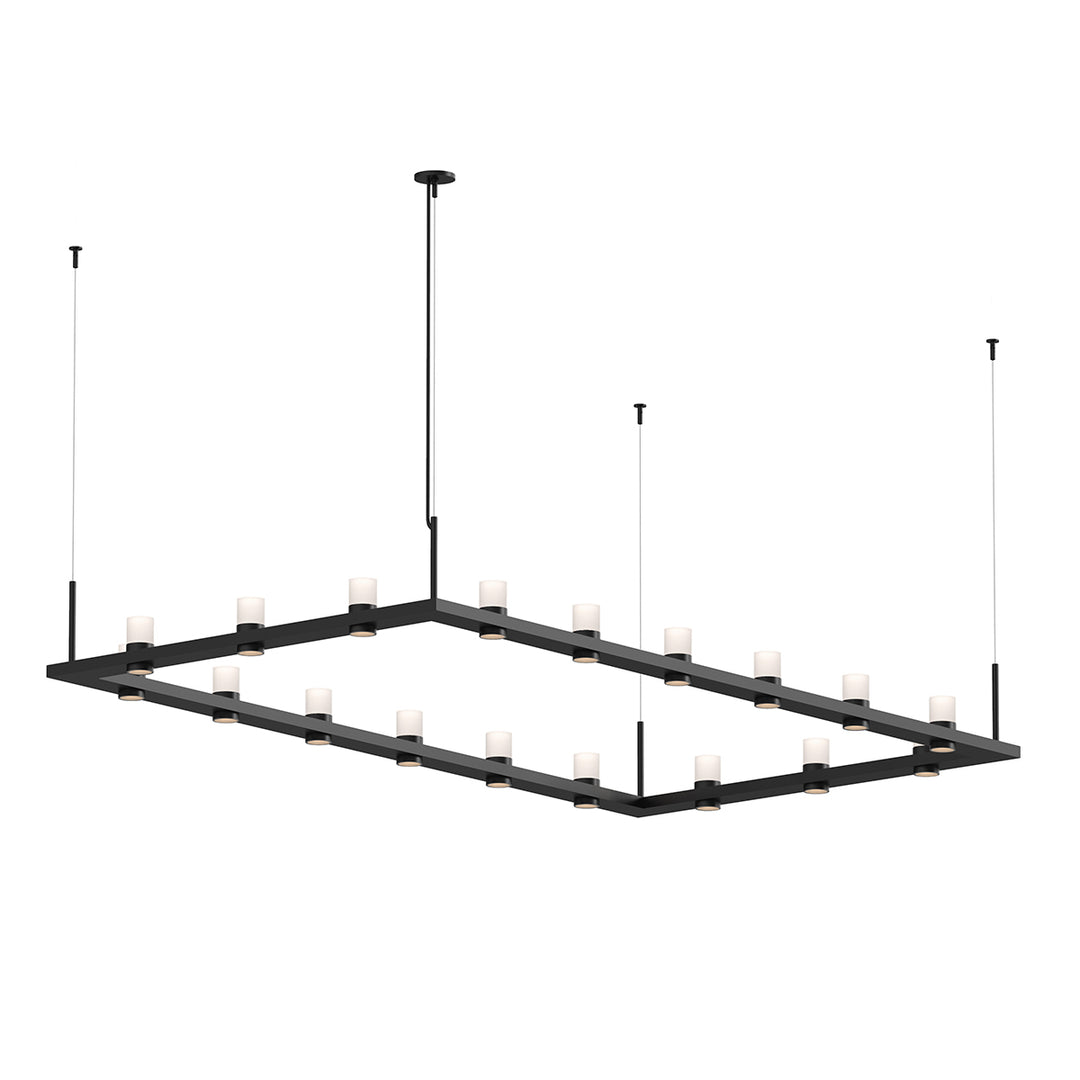 Intervals LED Pendant in Satin Black - available from The Lighting Shoppe, trusted by Canadian homeowners