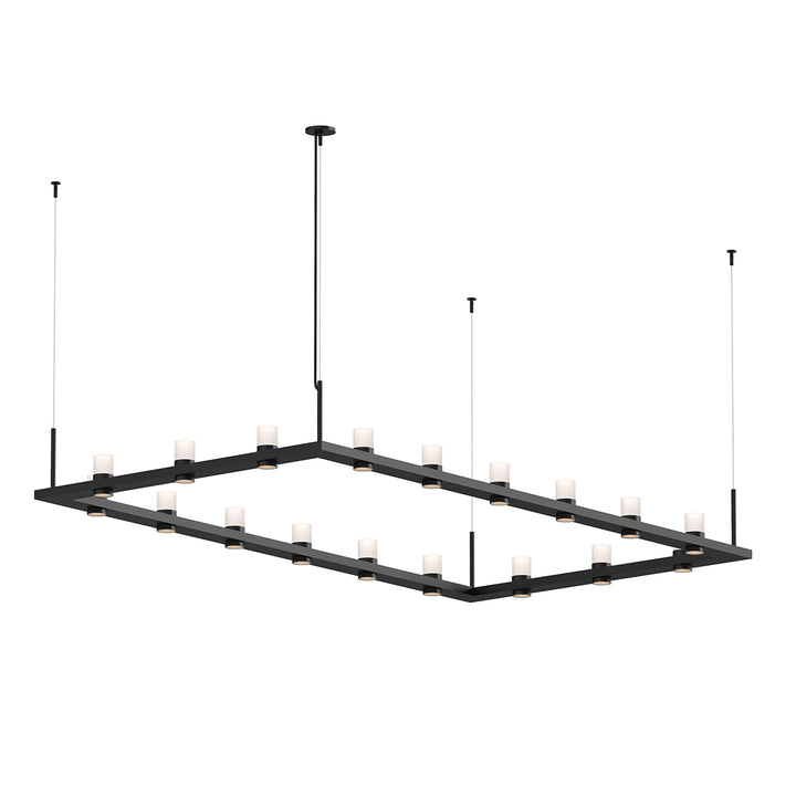 Intervals LED Pendant in Satin Black - available from The Lighting Shoppe, trusted by Canadian homeowners