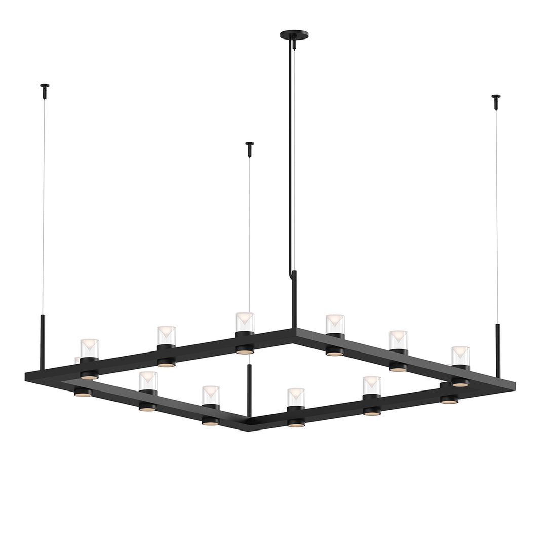 Intervals LED Pendant in Satin Black - available from The Lighting Shoppe, trusted by Canadian homeowners